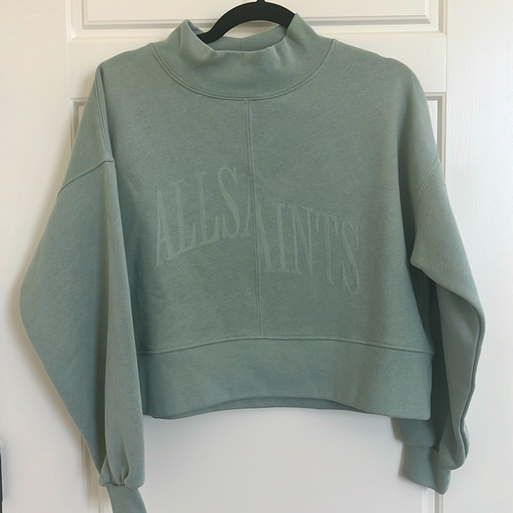 All saints never worn crop sweatshirt